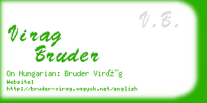 virag bruder business card